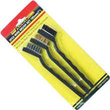 Herramientas manuales Mini Wire Brush Set OEM para la construcción 3PCS